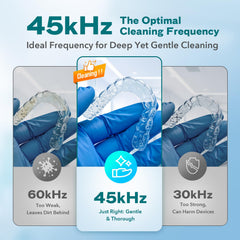 Digital countdown timer on the ultrasonic cleaner