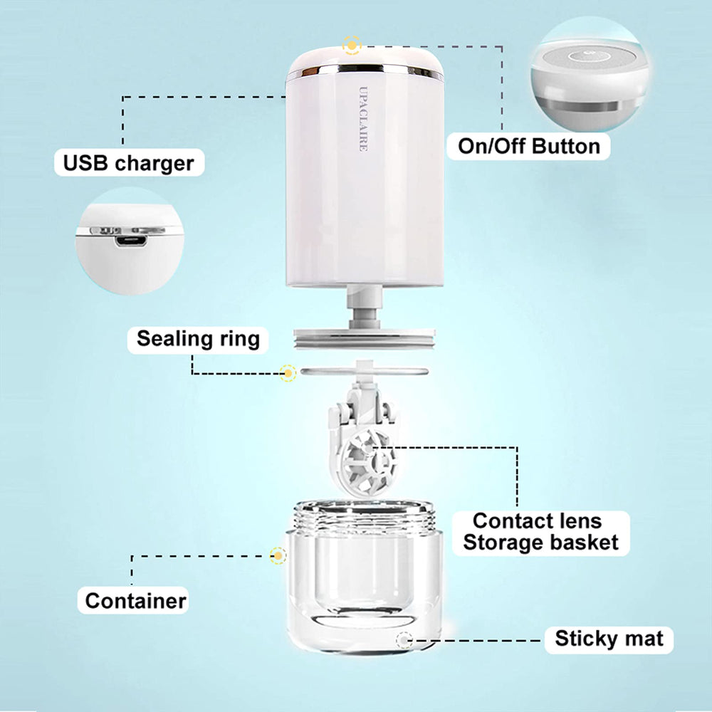 Graphic illustration of 23,000 Hz ultrasonic cleaning action
