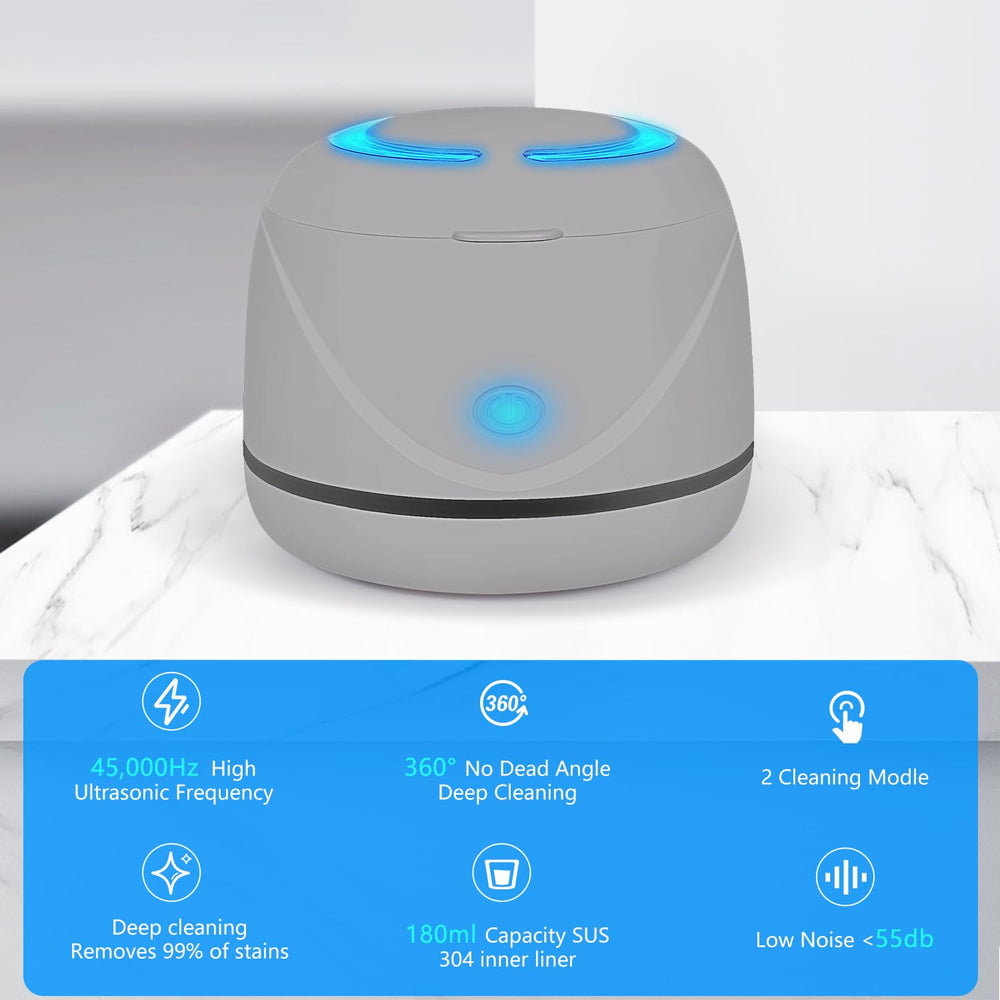 Top view of the cleaner with four UV lights visible