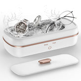 Close-up of Ultrasonic Jewelry Cleaner with compact design
