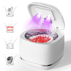 Front view of the 2025 upgraded 3-in-1 Ultrasonic Retainer Cleaner