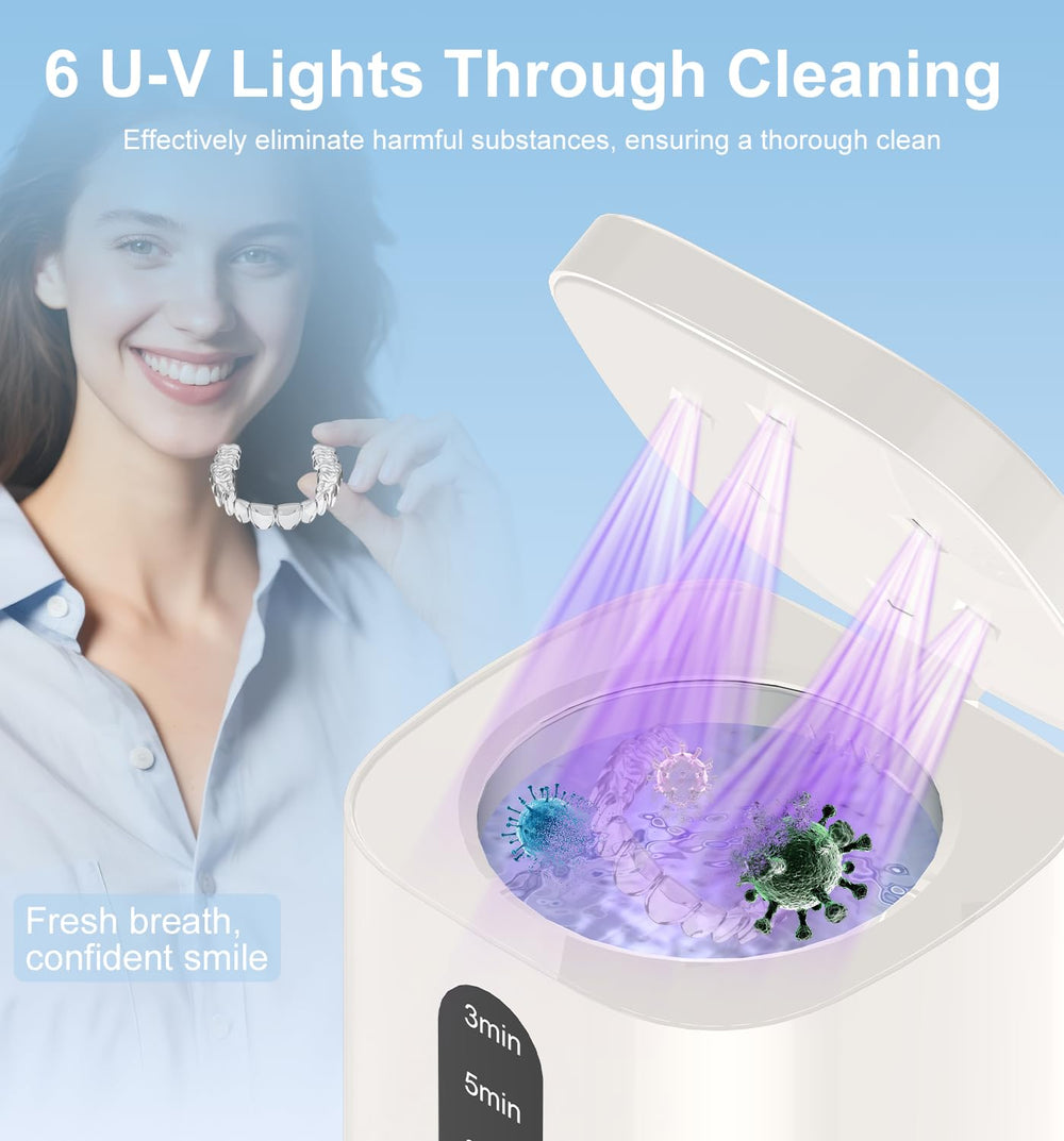 Built-in UV lights for 360-degree deep cleaning