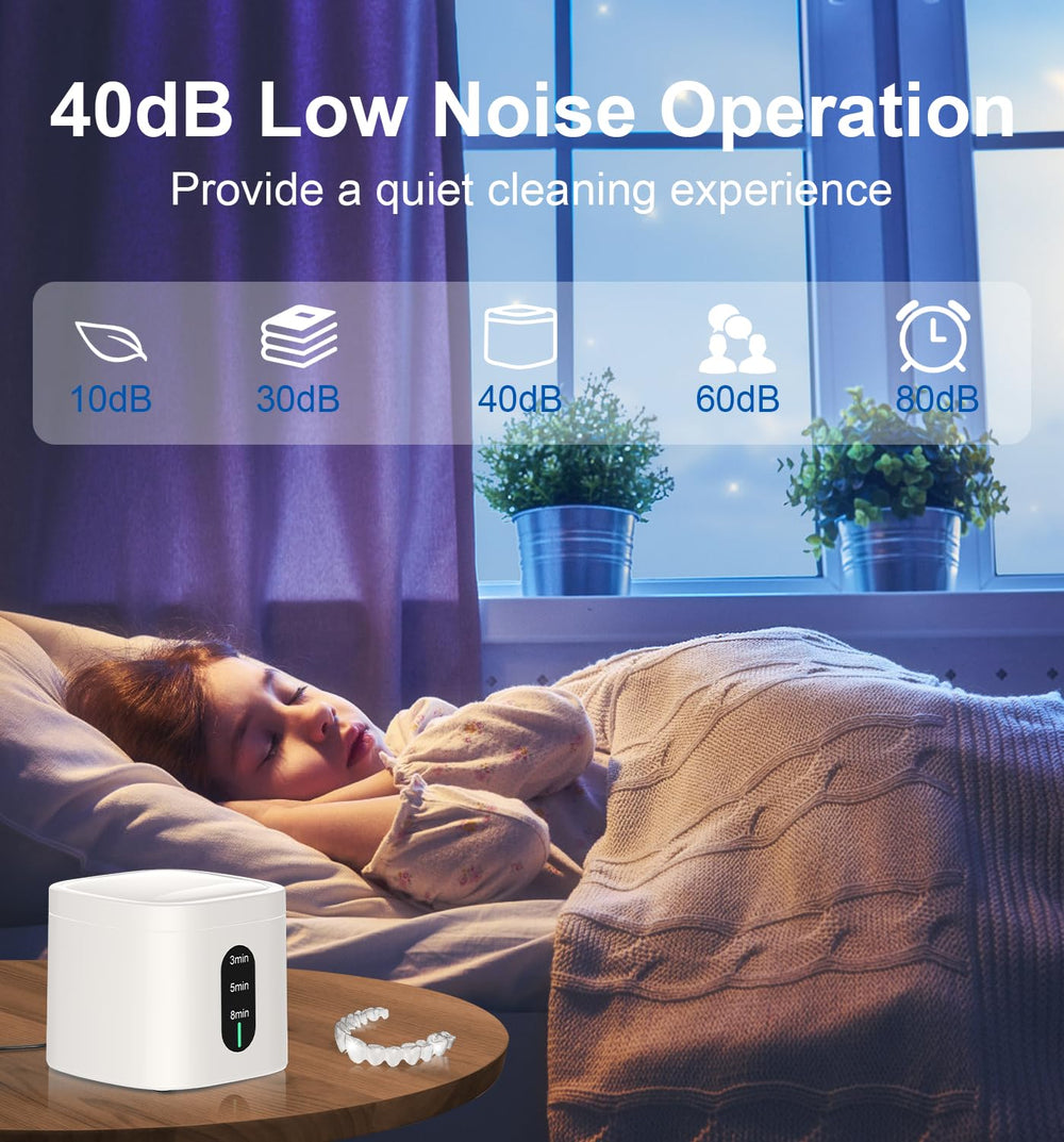 Quiet operation under 40 dB