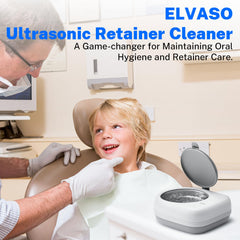Dental cleaning pod designed for clear retainers