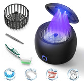 Front view of the Ultrasonic Retainer Cleaner with 200ml cleaning pod