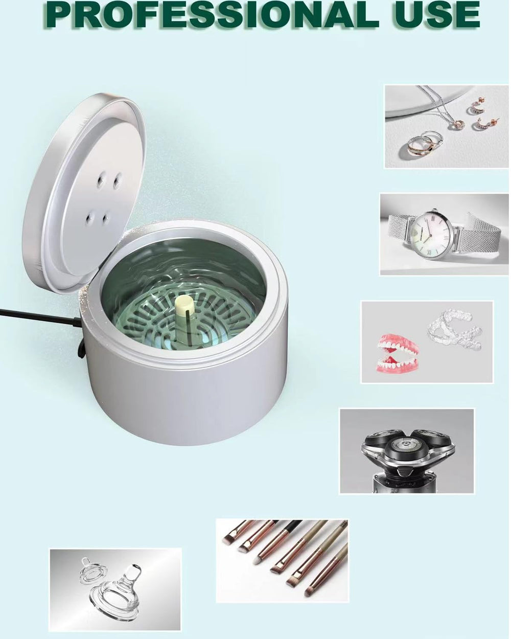 Built-in UV-C lamp for disinfection