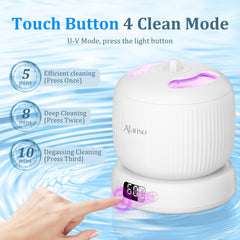 Four cleaning modes with touch control