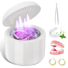 Ultrasonic Retainer-Cleaner 45kHz white unit with 180ml pod