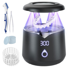 Ultrasonic Retainer Cleaner 45kHz device on white background