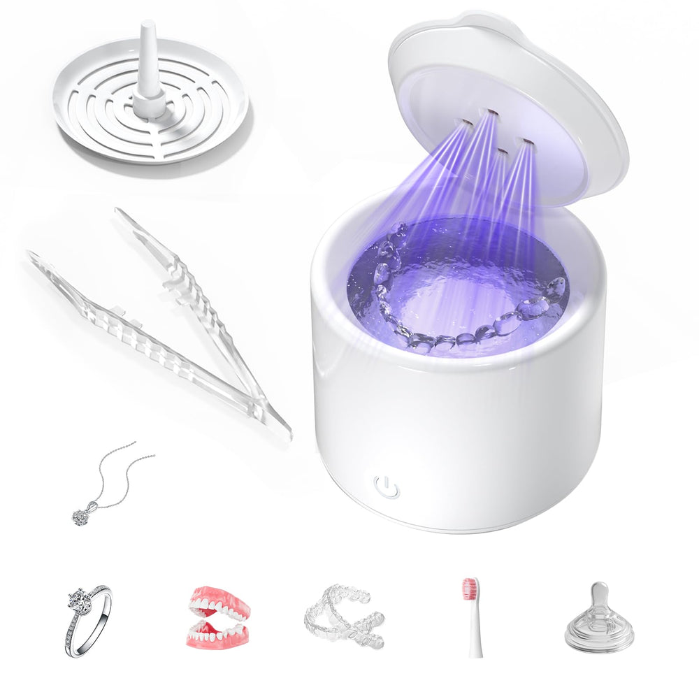 Ultrasonic retainer cleaner operating at 48kHz