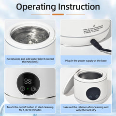 Compact white countertop device for dental appliances