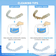 Suitable for dentures, mouth guards, aligners, braces, jewelry, toothbrush