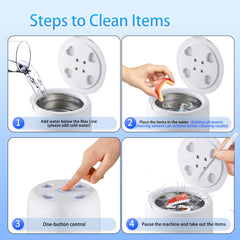 Compact travel-friendly design of the 250ml cleaner