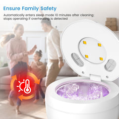 Cleaning tablets and accessories with the unit