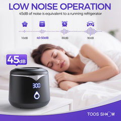 Device displaying 5 minute quick clean and 10 minute deep clean modes