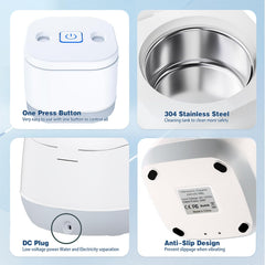 One-button operation with LED indicators