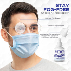 Easy two-drop application for fog prevention