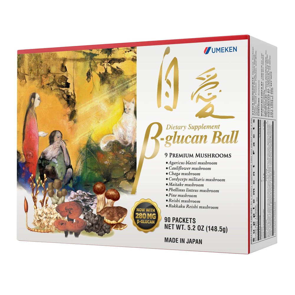 Front of Umeken Beta Glucan 90-count box