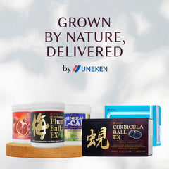 Packaging design and bottle of Umeken Corbicula Ball EX