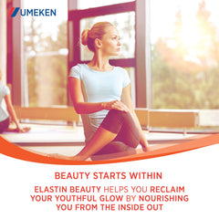 Marine collagen peptides illustration with benefits