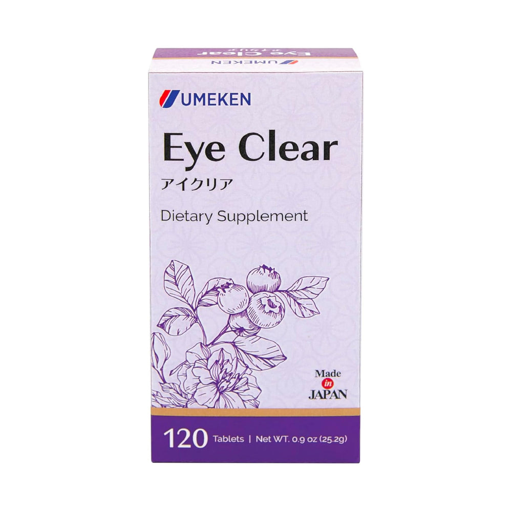 Front view of Umeken Eye Clear bottle on white background