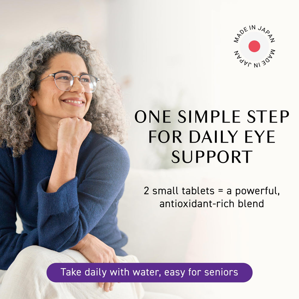 Bottle of Umeken Eye Clear with text highlighting ingredients