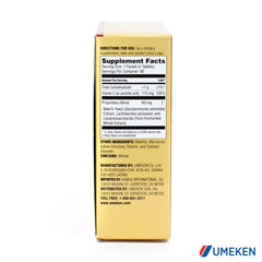 Made in Japan label on the Umeken Lipopo box