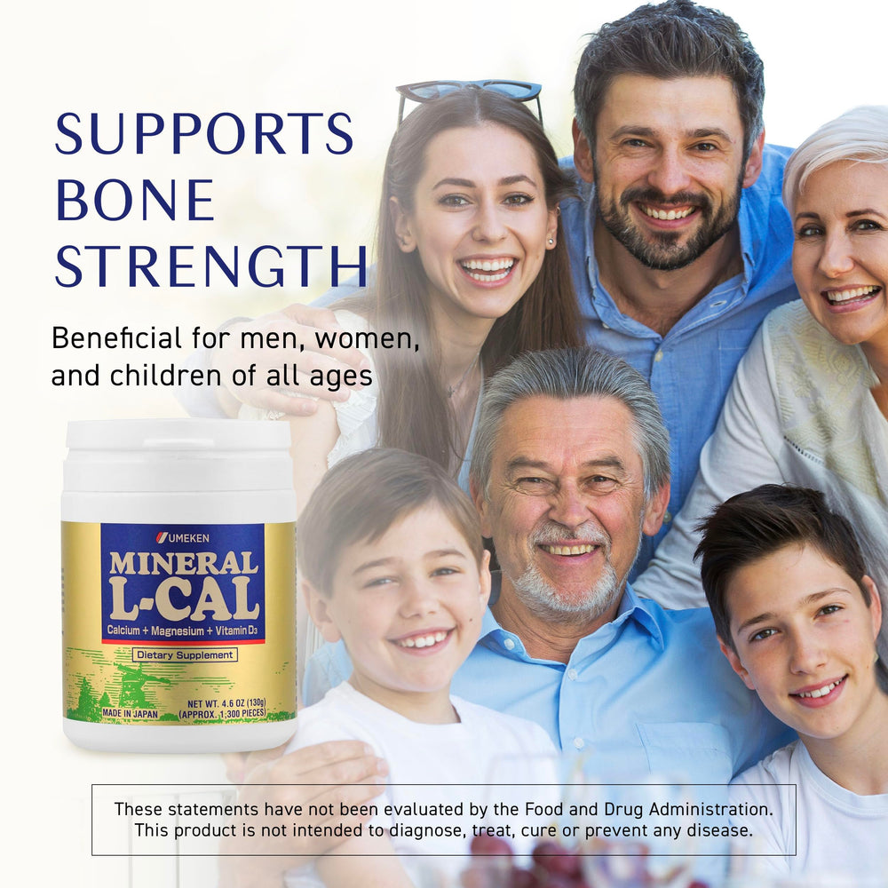 Bone health support from Umeken Mineral L-Calcium with Vitamin D3
