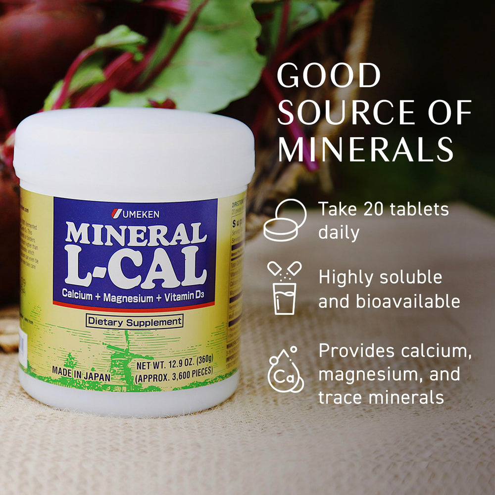 Calcium, magnesium and minerals content with fast-absorption