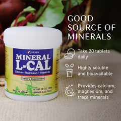 Calcium, magnesium and minerals content with fast-absorption