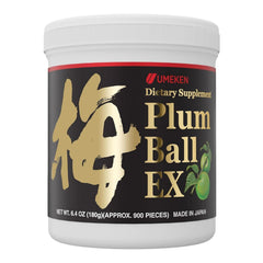 Front view of Umeken Plum Ball EX 6.4 oz bottle
