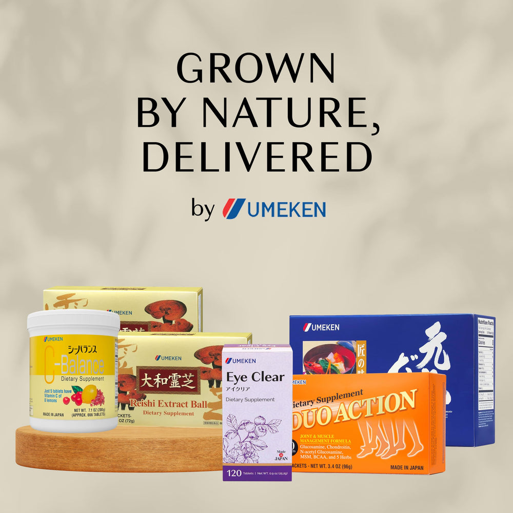 Made in Japan indication for Umeken Reishi mushroom extract balls