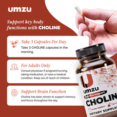 Natural ingredients highlight in UMZU Choline formula