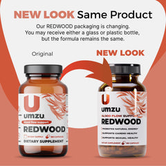 Redwood back label with supplement facts