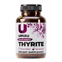 UMZU Thyrite thyroid support bottle and capsules (hero image)
