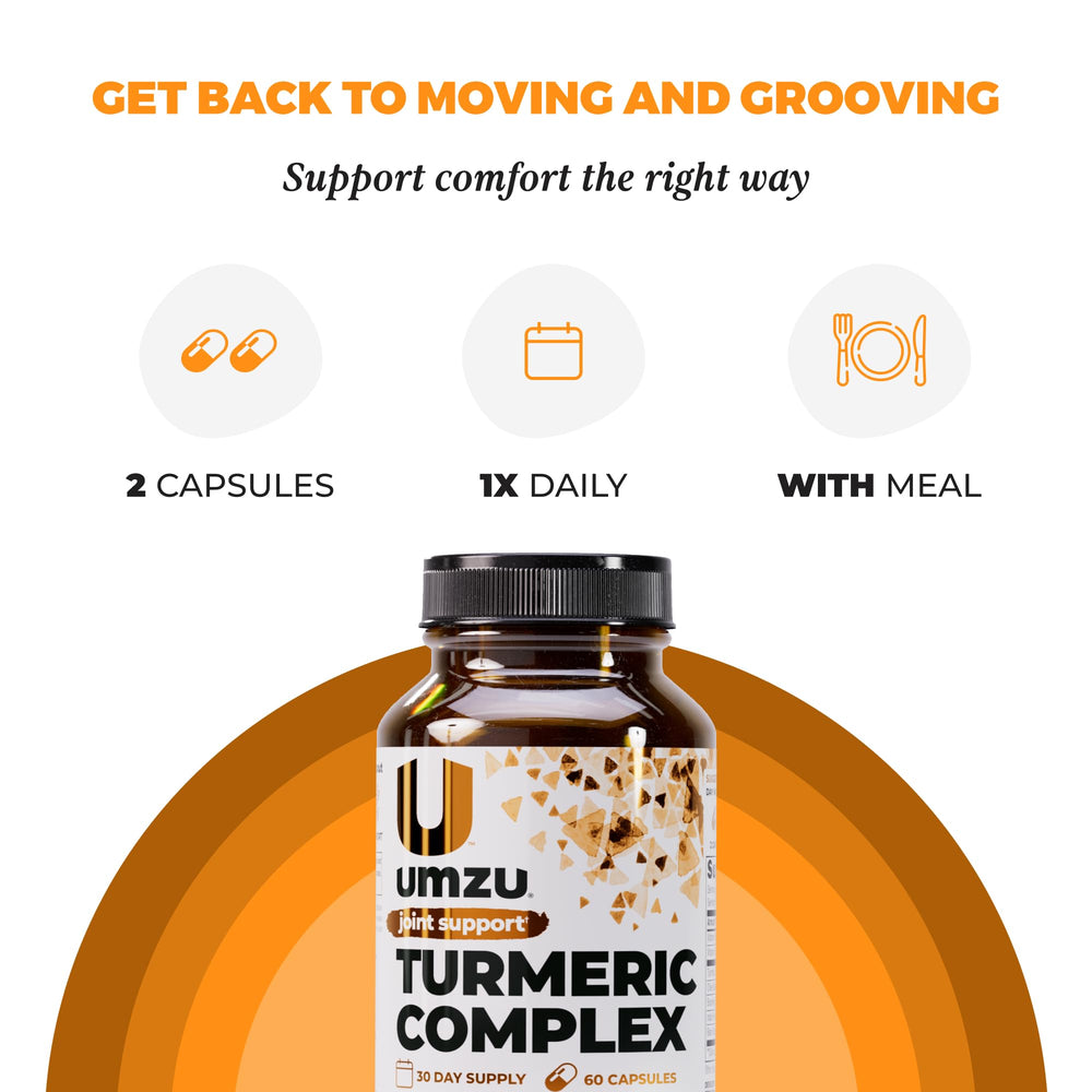 Ginger and black pepper with turmeric ingredients