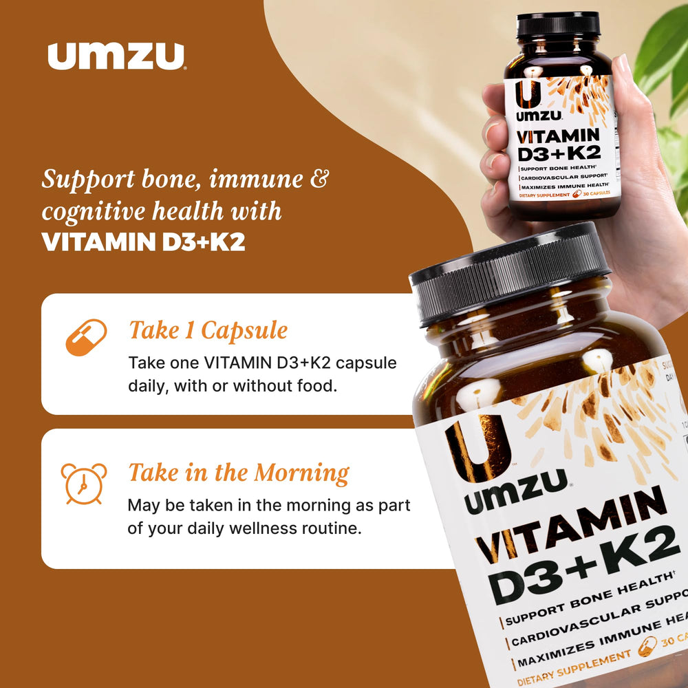 Dosage information for UMZU Vitamin D3 + K2