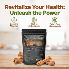 Go Nutra Cat's Claw powder bottle label