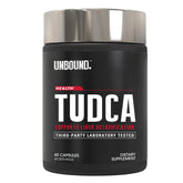 Front view of Unbound Tudca 60 capsules bottle