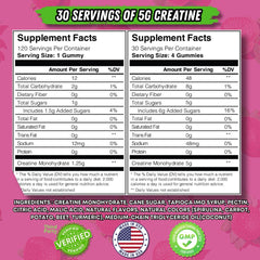 Packaging of Uncaged Creatine Monohydrate Gummies