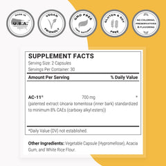 Uncaria tomentosa AC-11 extract (8% carboxy alkyl esters)
