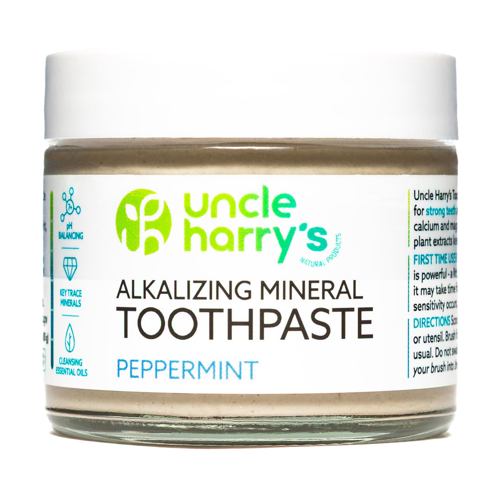 Close-up of the toothpaste texture with peppermint