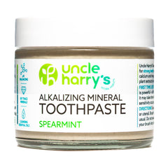 Branding image of Uncle Harry's vegan, fluoride-free toothpaste