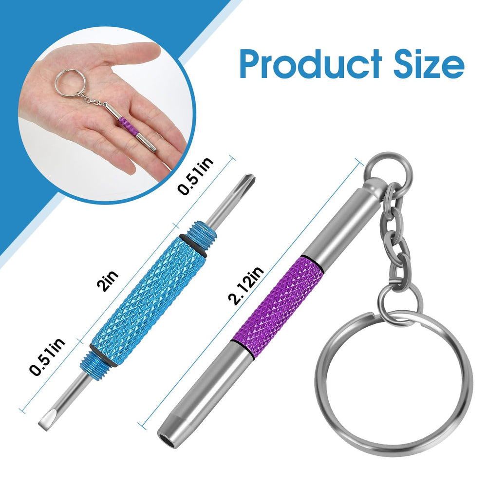 Phillips head screwdriver for eyeglasses in compact kit