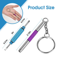 Phillips head screwdriver for eyeglasses in compact kit