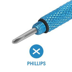 Sunglasses and eyeglass repair kit with flat, Phillips, hex drivers