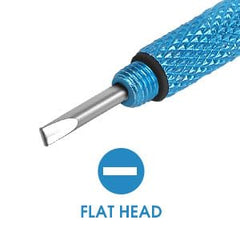 Durable blue & purple eyeglass screwdriver kit