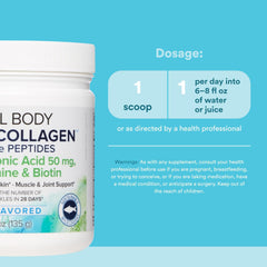 Unflavored collagen powder in scoop for easy mixing