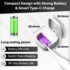 Detachable silicone toothbrush stand for easy cleaning and shared use.