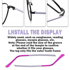 Universal temple replacement suitable for various eyewear